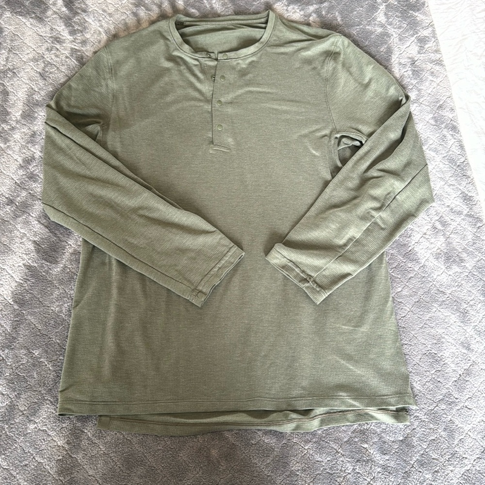 Lululemon Reinstate Long Sleeve Henley
Heathered Medium Olive
